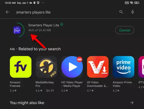 Installation de SMARTERS PLAYER LITE